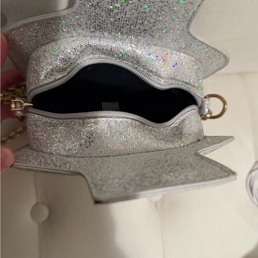 Glittery Silver and Pink Tequila Bottle Bag - Picture 5 of 6